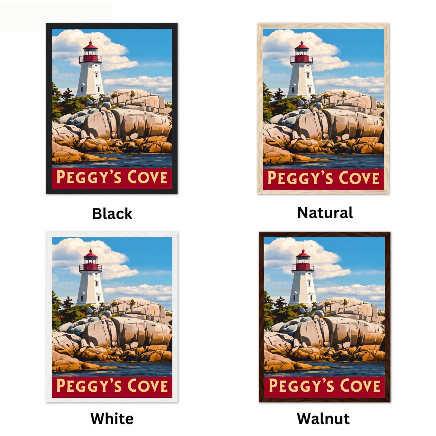 Peggy’s Cove Vintage Travel Poster - Beacon of the Atlantic