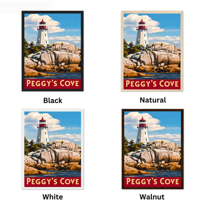 Peggy’s Cove Vintage Travel Poster - Beacon of the Atlantic
