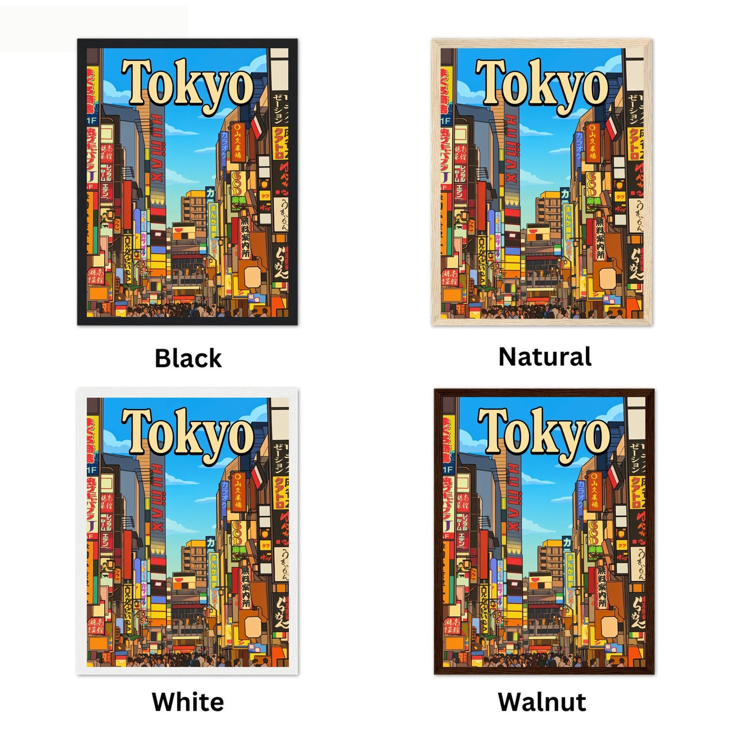 Tokyo Vintage Travel Poster - Neon Street