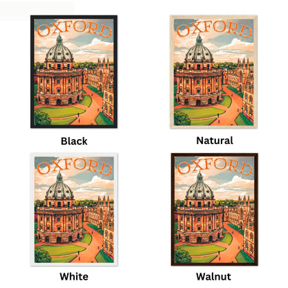Oxford Vintage Travel Poster - University in England