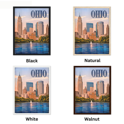 Ohio Vintage Travel Poster - Wonders of the Buckeye State