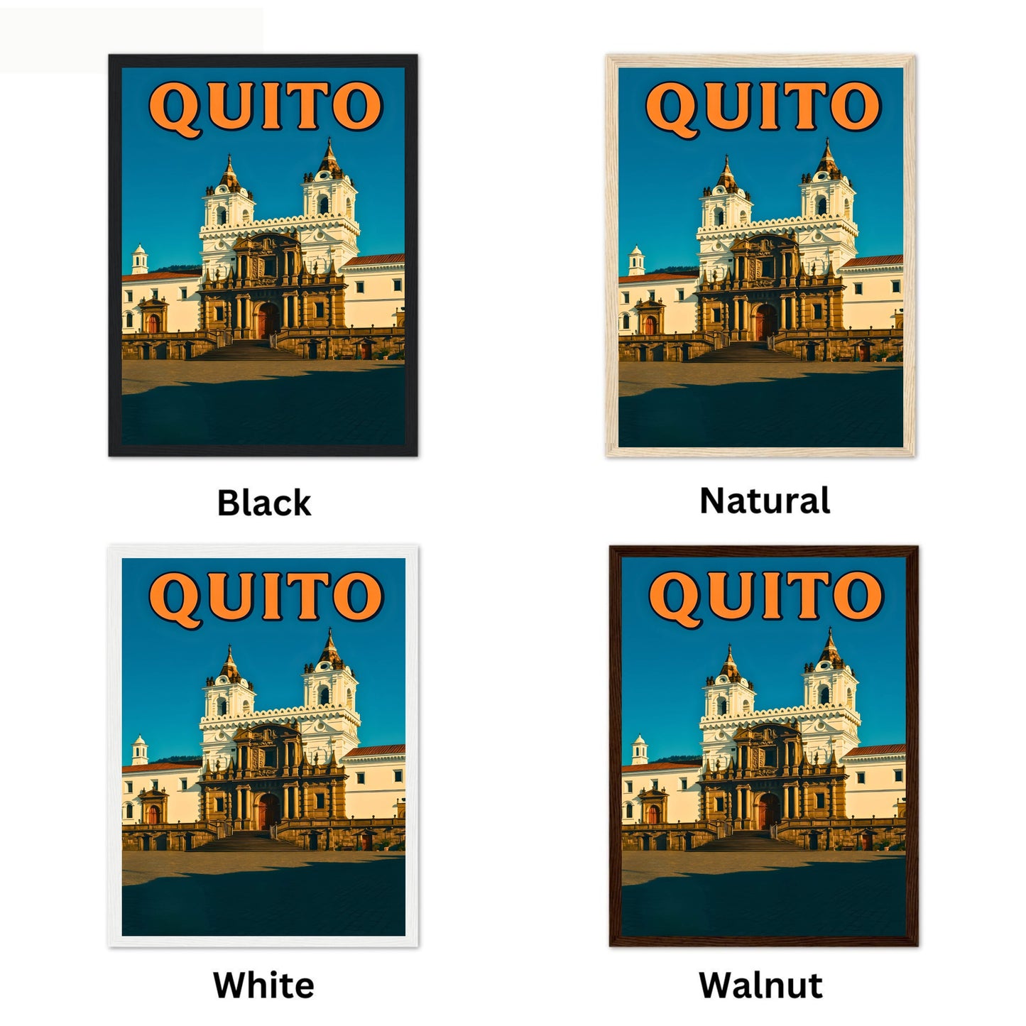 Quito Vintage Travel Poster - Ecuador’s Colonial Gem