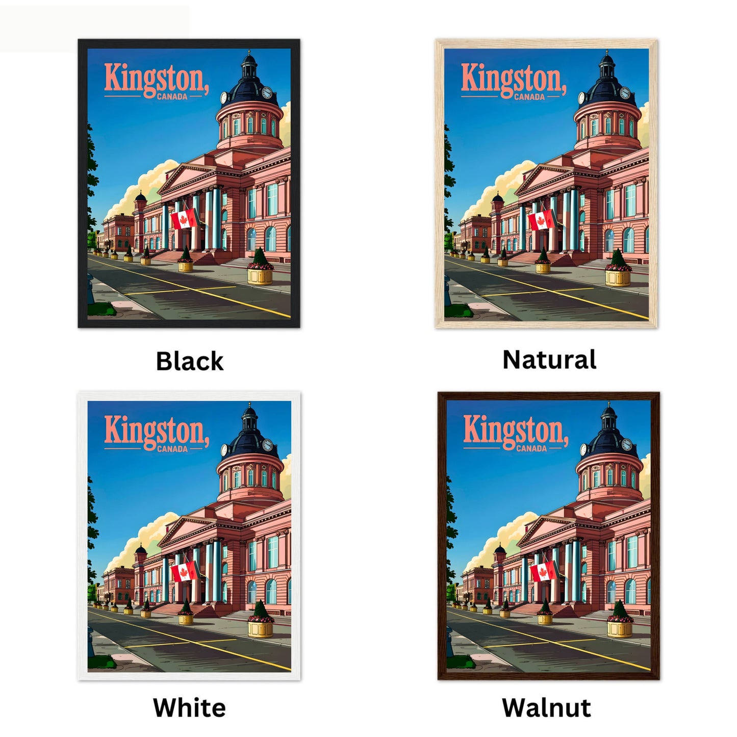 Kingston Vintage Travel Poster - Canada