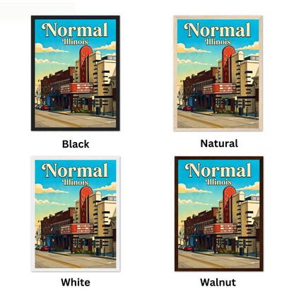 Normal, Illinois Vintage Travel Poster - Iconic Landmark