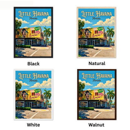 Little Havana Vintage Travel Poster - Mesmerizing Street