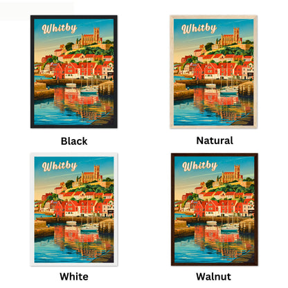 Whitby Vintage Travel Poster - Coastal Charm