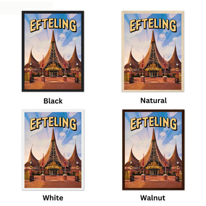 Efteling Vintage Travel Poster - Netherlands’ Most Enchanting Theme Park