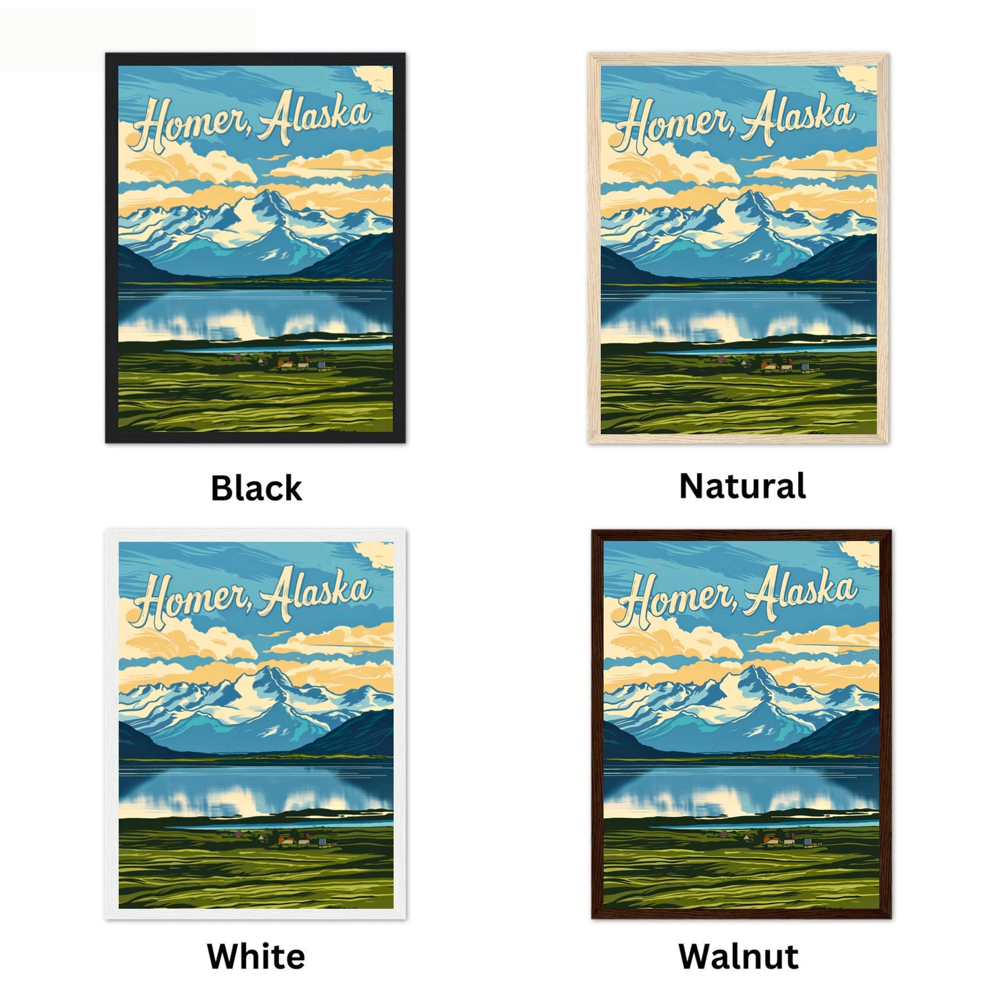 Homer Vintage Travel Poster - Discover Alaska’s Wild Beauty