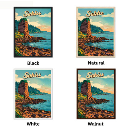 Sekiu Vintage Travel Poster