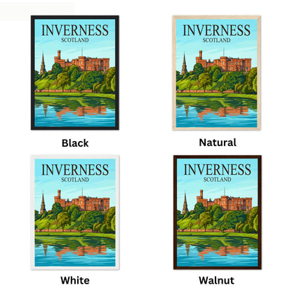 Inverness Vintage Travel Poster - The River Ness