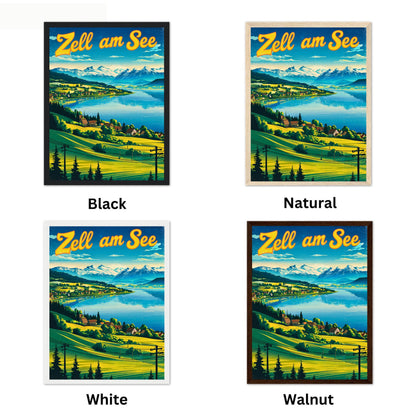 Zell am See Vintage Travel Poster - Austria’s Hidden Gem