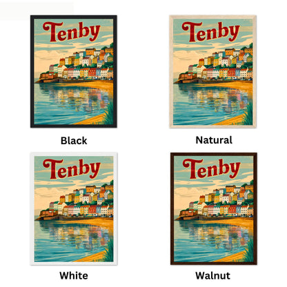 Tenby Vintage Travel Poster - Jewel of the Welsh Coast
