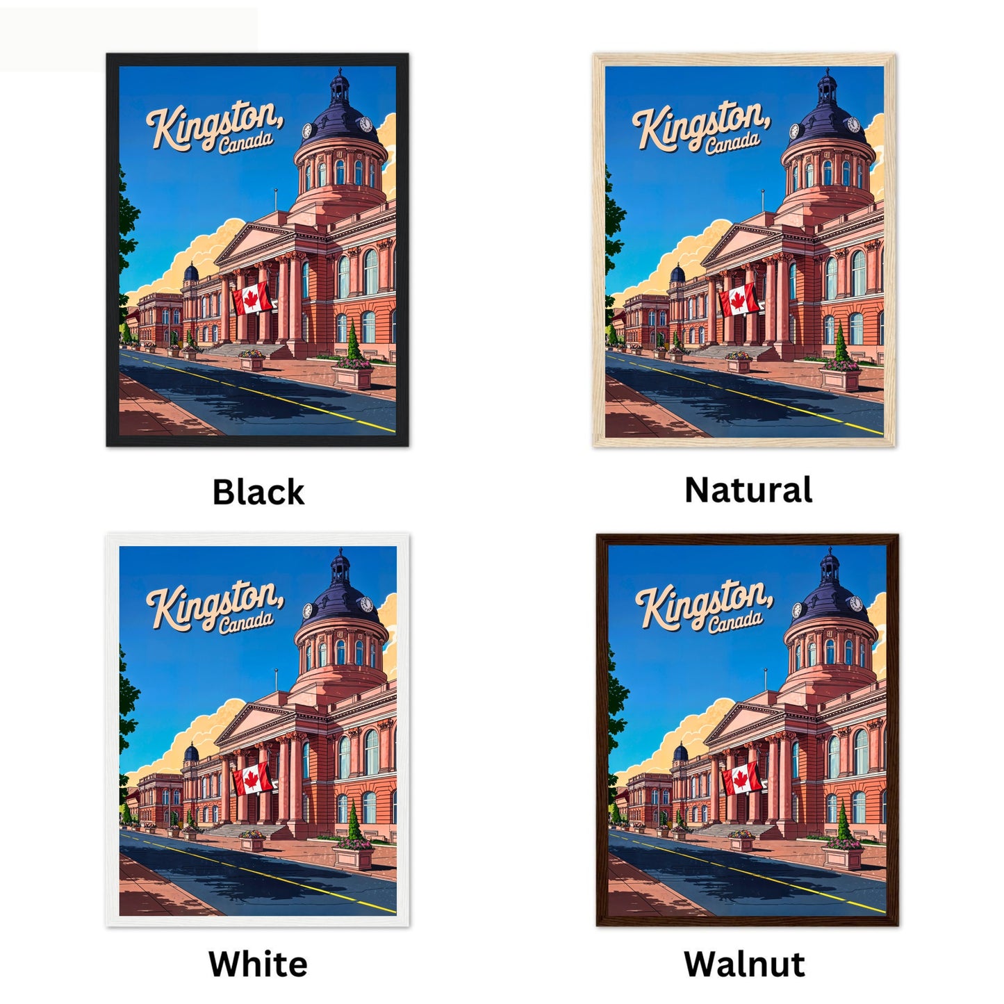 Kingston Vintage Travel Poster - The Limestone City