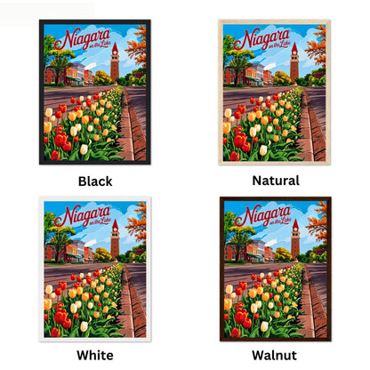 Niagara-on-the-Lake Vintage Travel Poster - Where Flowers Line the Streets