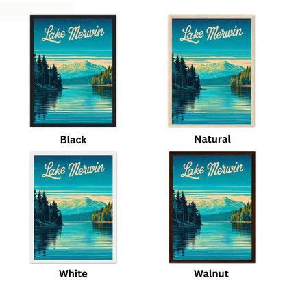 Lake Merwin Vintage Travel Poster - Explore the Beauty of Lake in Washington