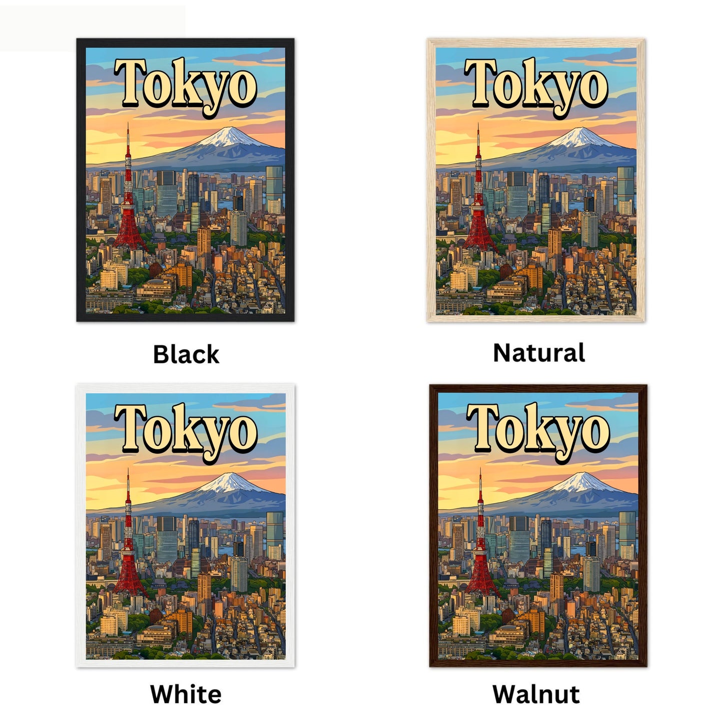 Tokyo Vintage Travel Poster - Japan Captivating Above View