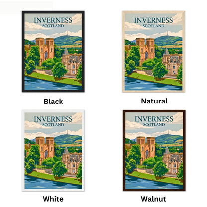 Inverness Vintage Travel Poster - Riverside