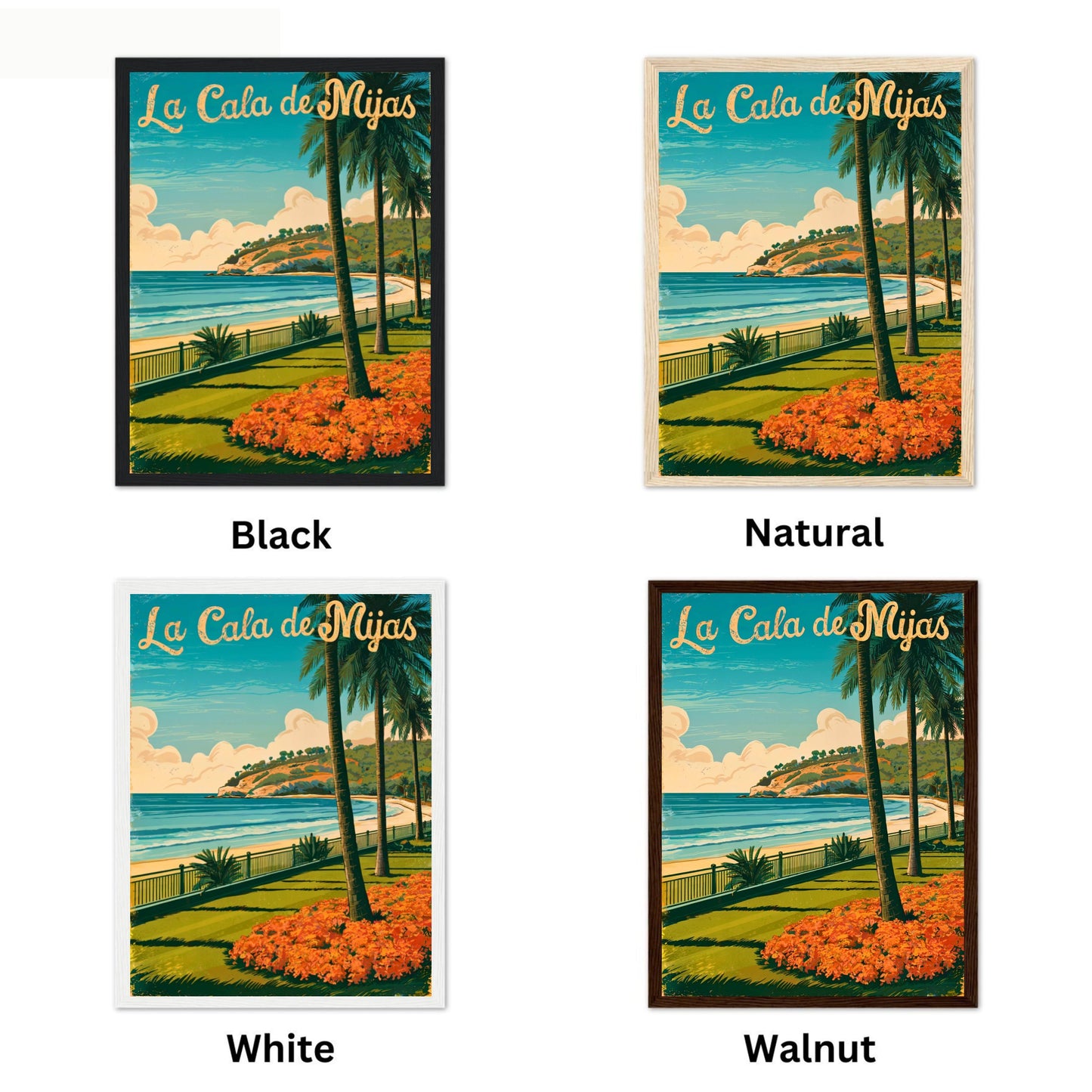 La Cala de Mijas Vintage Travel Poster - Spain