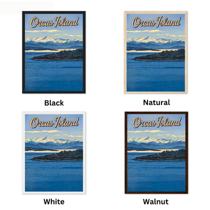Orcas Island Vintage Travel Poster -  Eastsound Charm
