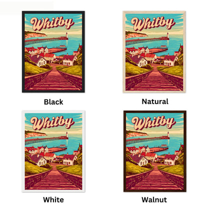 Whitby Vintage Travel Poster