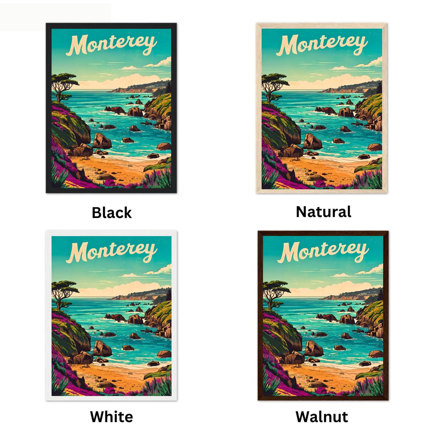 Monterey Vintage Travel Poster