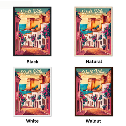 Dalt Vila Vintage Travel Poster - Mesmerizing Street View in Ibiza