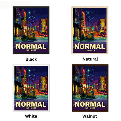 Normal, Illinois Vintage Travel Poster