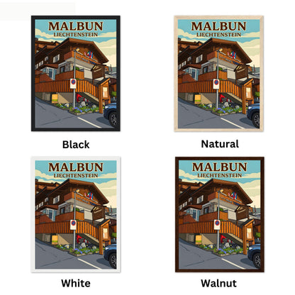 Malbun Vintage Travel Poster - Staycation