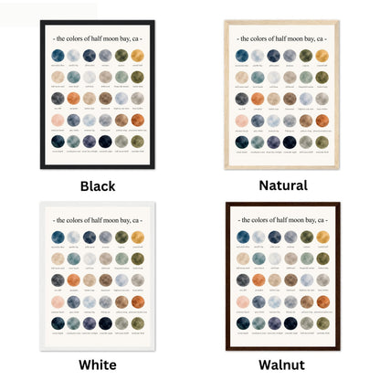 The Colors of  Half Moon Bay, CA  - Watercolor Print