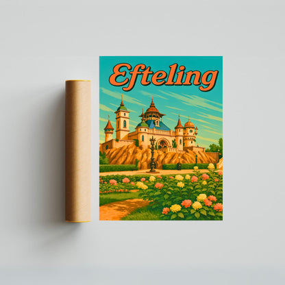 Efteling Vintage Travel Poster - Netherlands