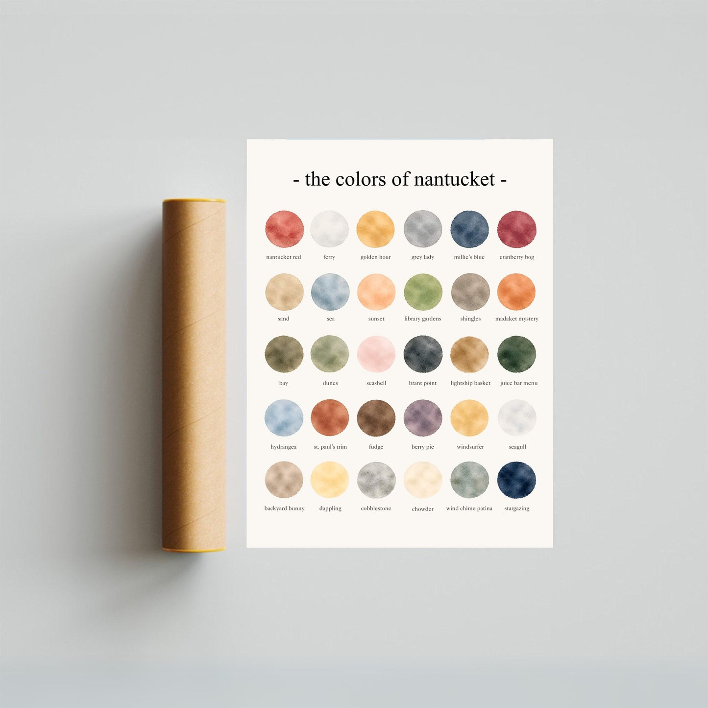 The Colors of Nantucket - Watercolor Print