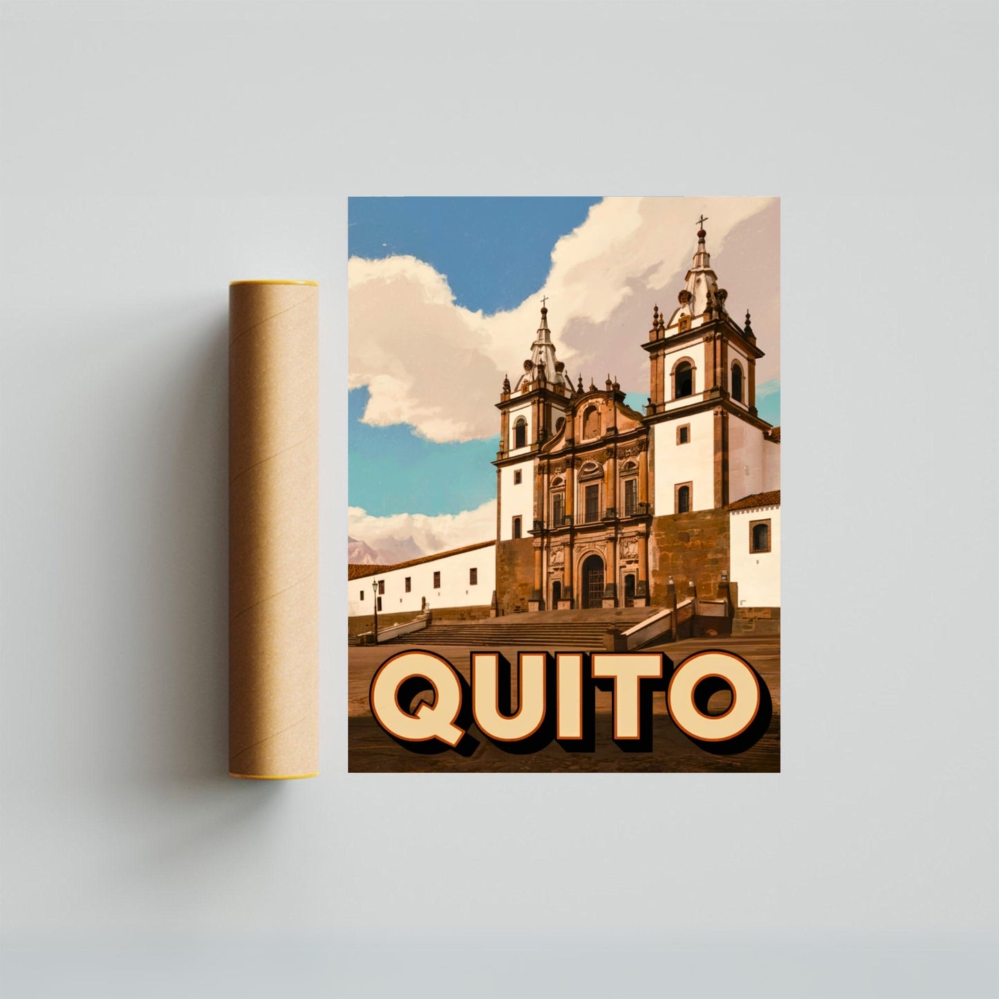Quito Vintage Travel Poster - Jewel of the Andes