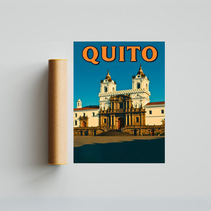 Quito Vintage Travel Poster - Ecuador’s Colonial Gem