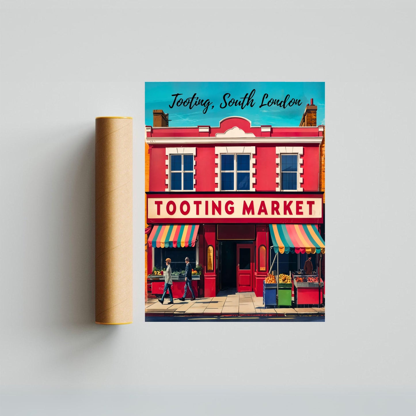 Tooting Vintage Travel Poster