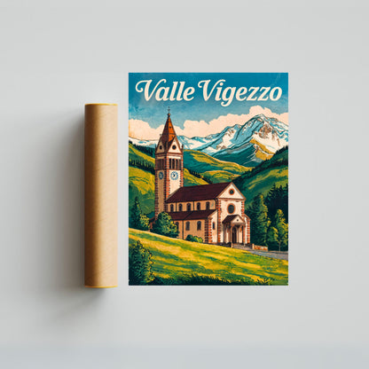 Valle Vigezzo, Italy Vintage Travel Poster - Timeless Alpine Beauty