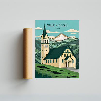 Valle Vigezzo, Italy Vintage Travel Poster - Hidden Treasure