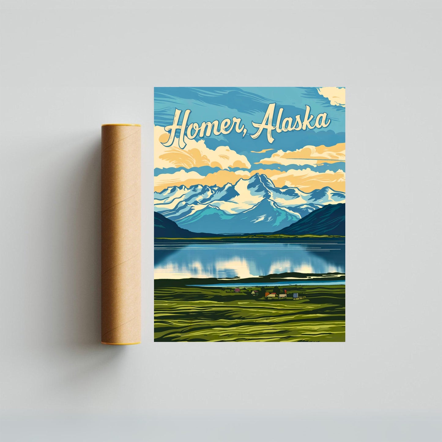 Homer Vintage Travel Poster - Discover Alaska’s Wild Beauty