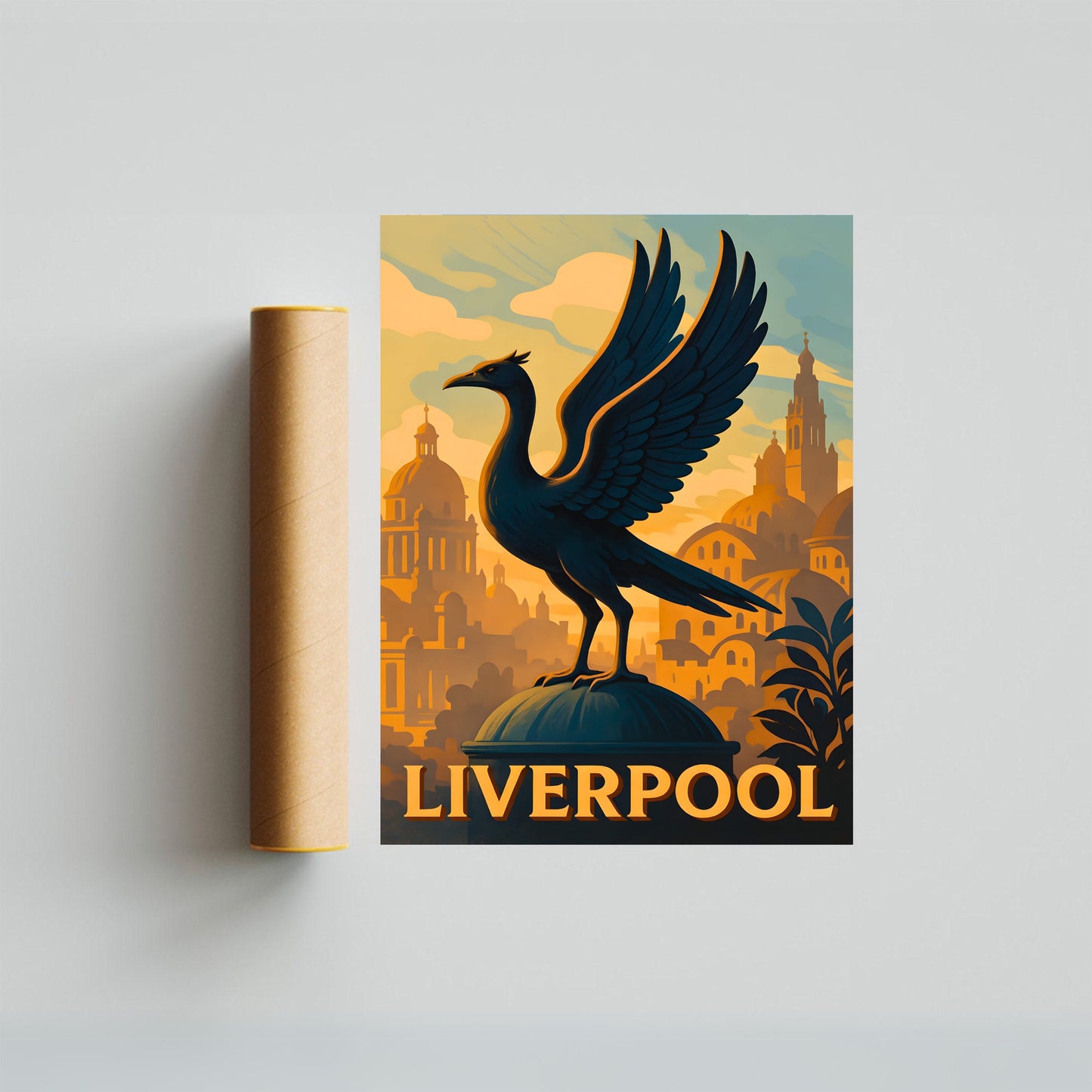 Liverpool Vintage Travel Poster - England