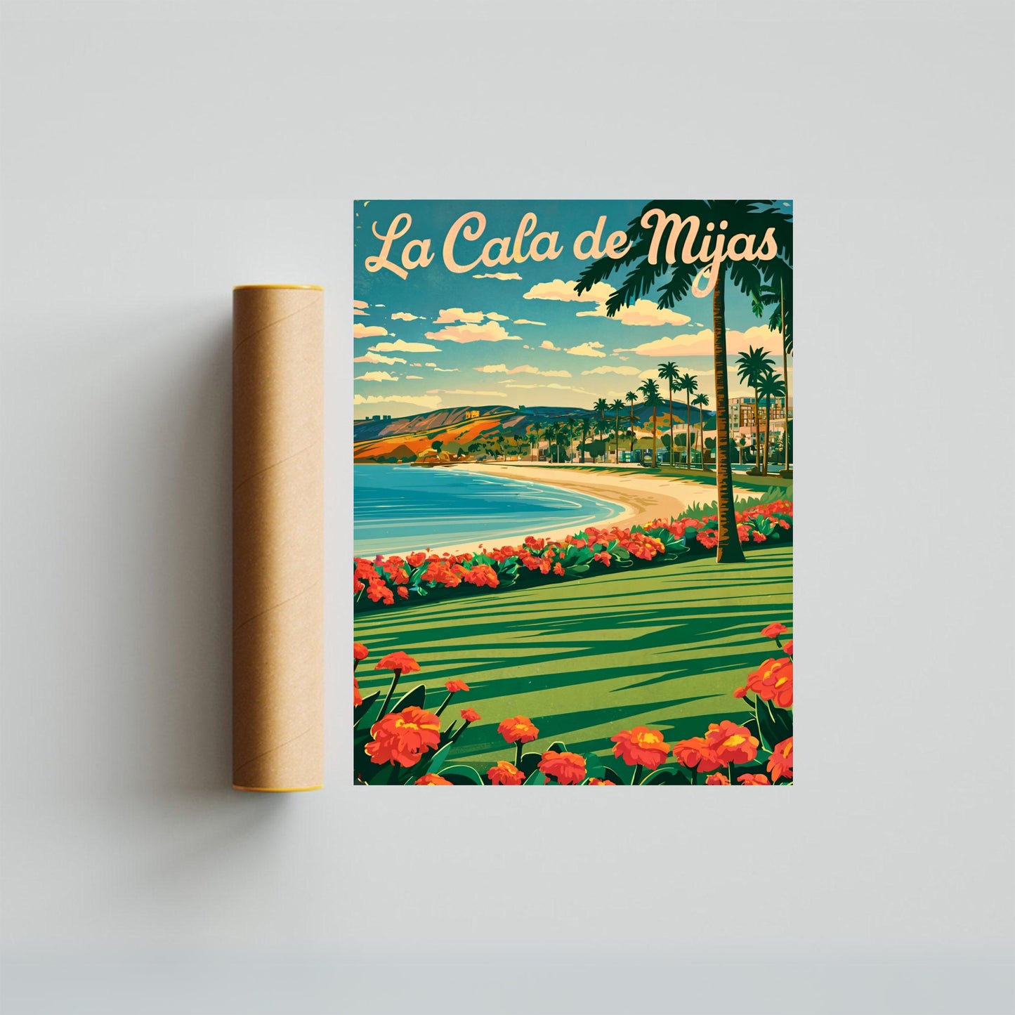 La Cala de Mijas Vintage Travel Poster - La Cala Breeze