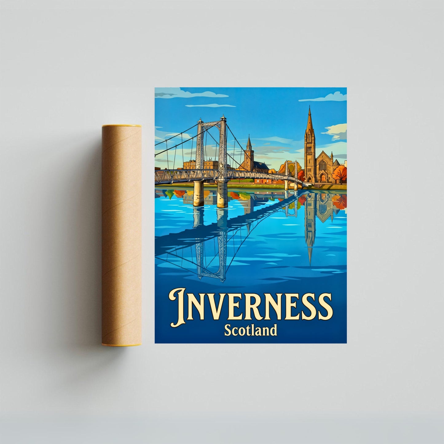 Inverness Vintage Travel Poster