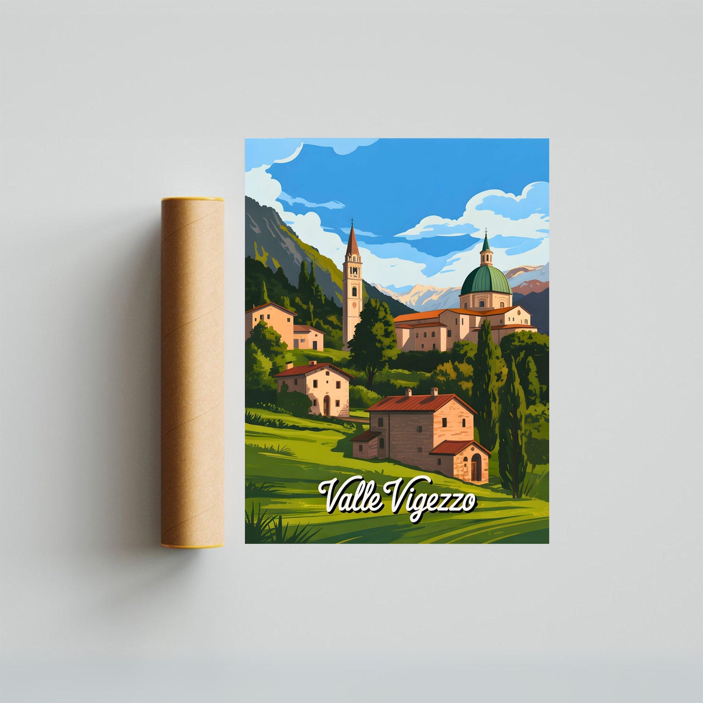 Valle Vigezzo Vintage Travel Poster - Natural Wonders of Italy