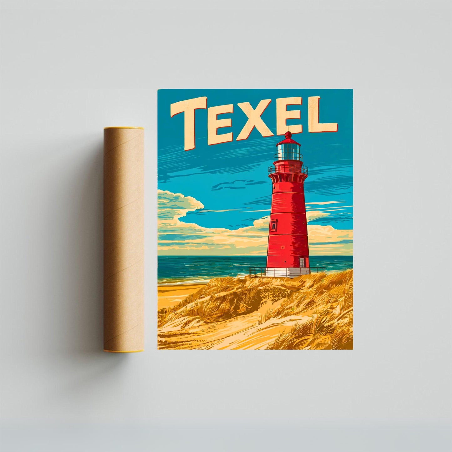 Texel Vintage Travel Poster