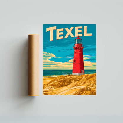 Texel Vintage Travel Poster