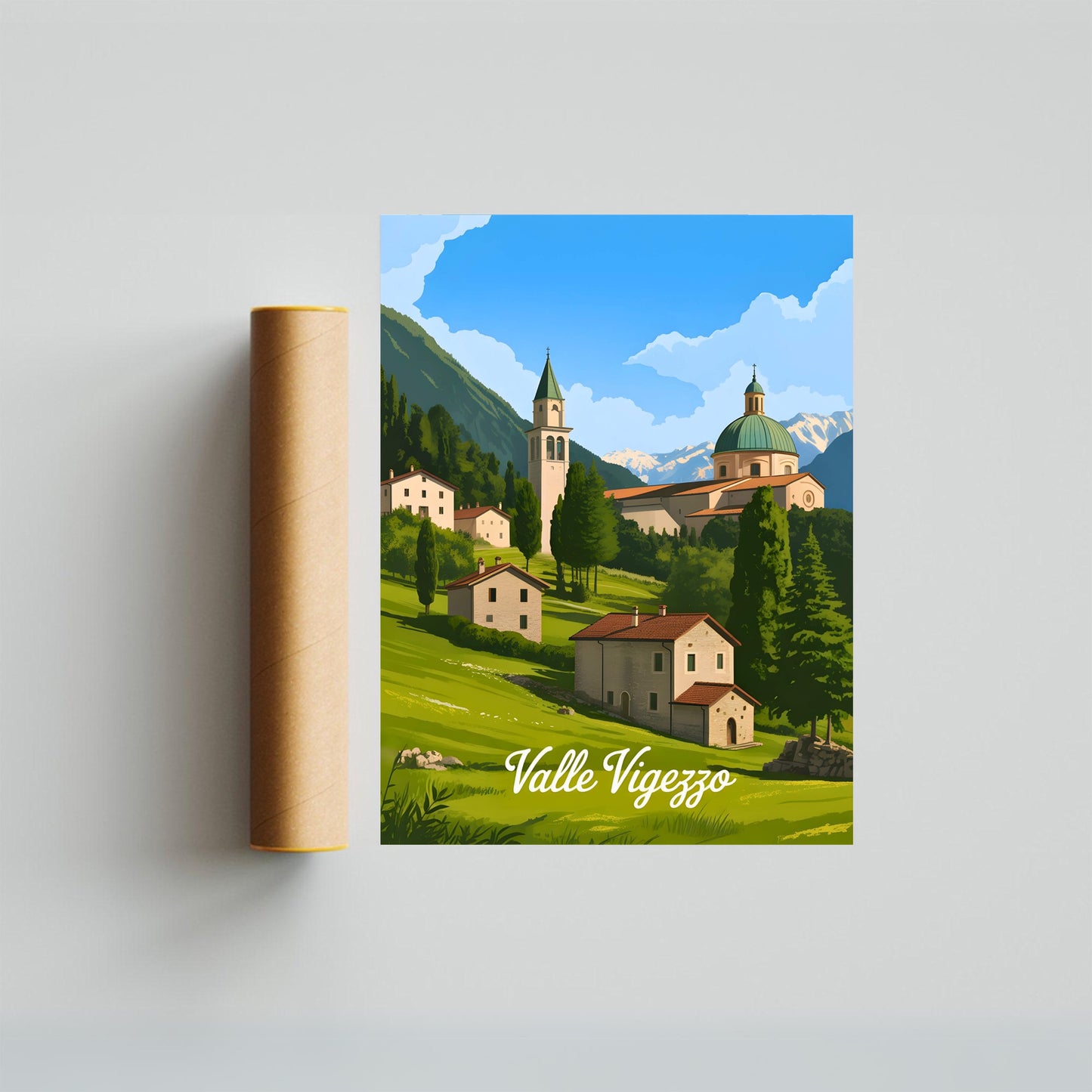 Valle Vigezzo Vintage Travel Poster - Italy’s Hidden Valley