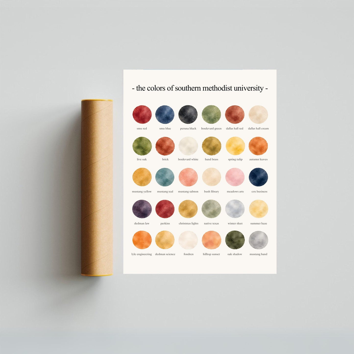 The Colors of Southern Methodist University