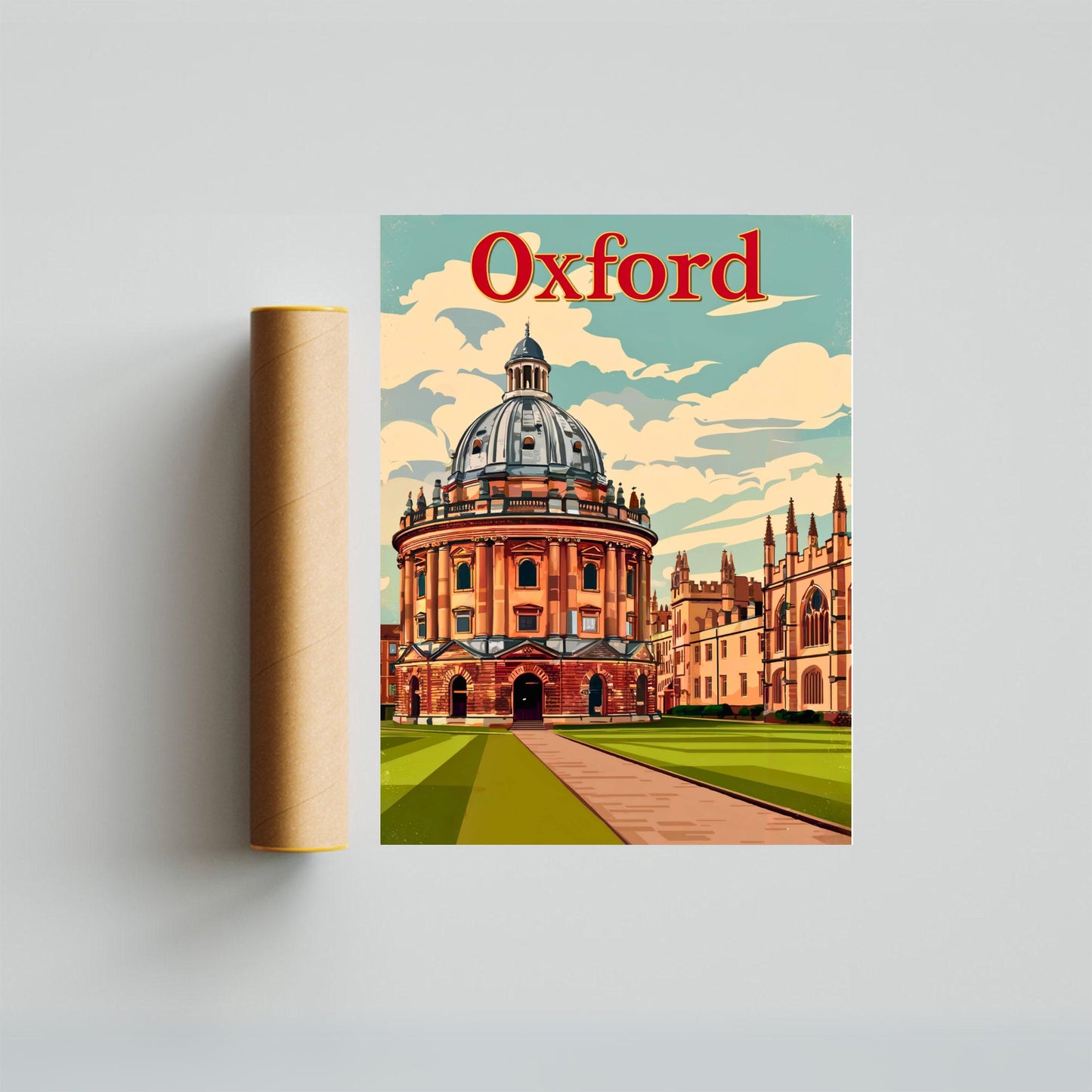 Oxford Vintage Travel Poster