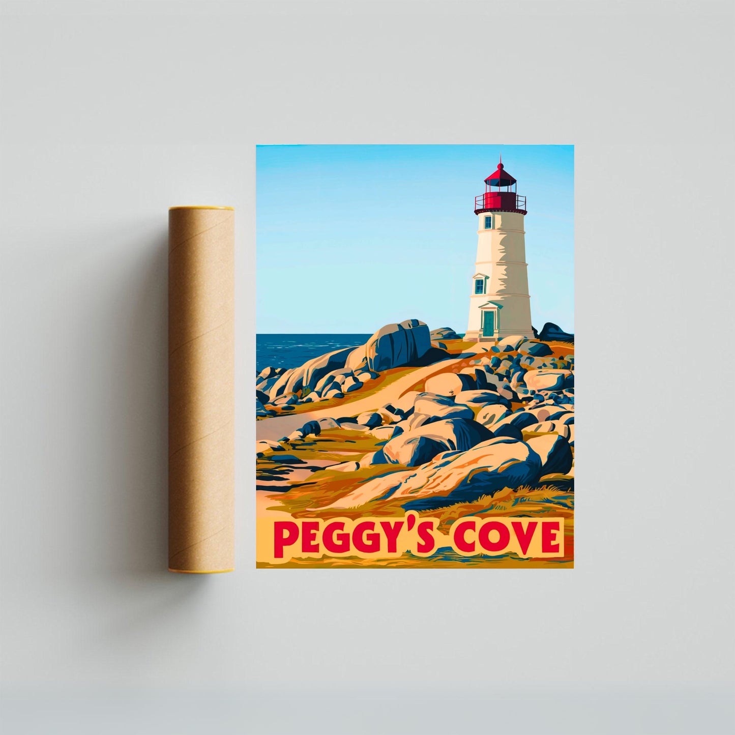 Peggy’s Cove Vintage Travel Poster - Canada