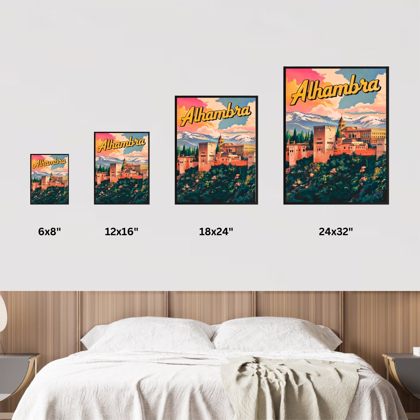 Alhambra Vintage Travel Poster