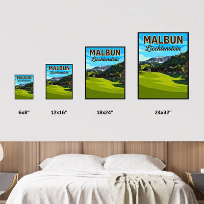 Malbun Vintage Travel Poster - Quiet Moments