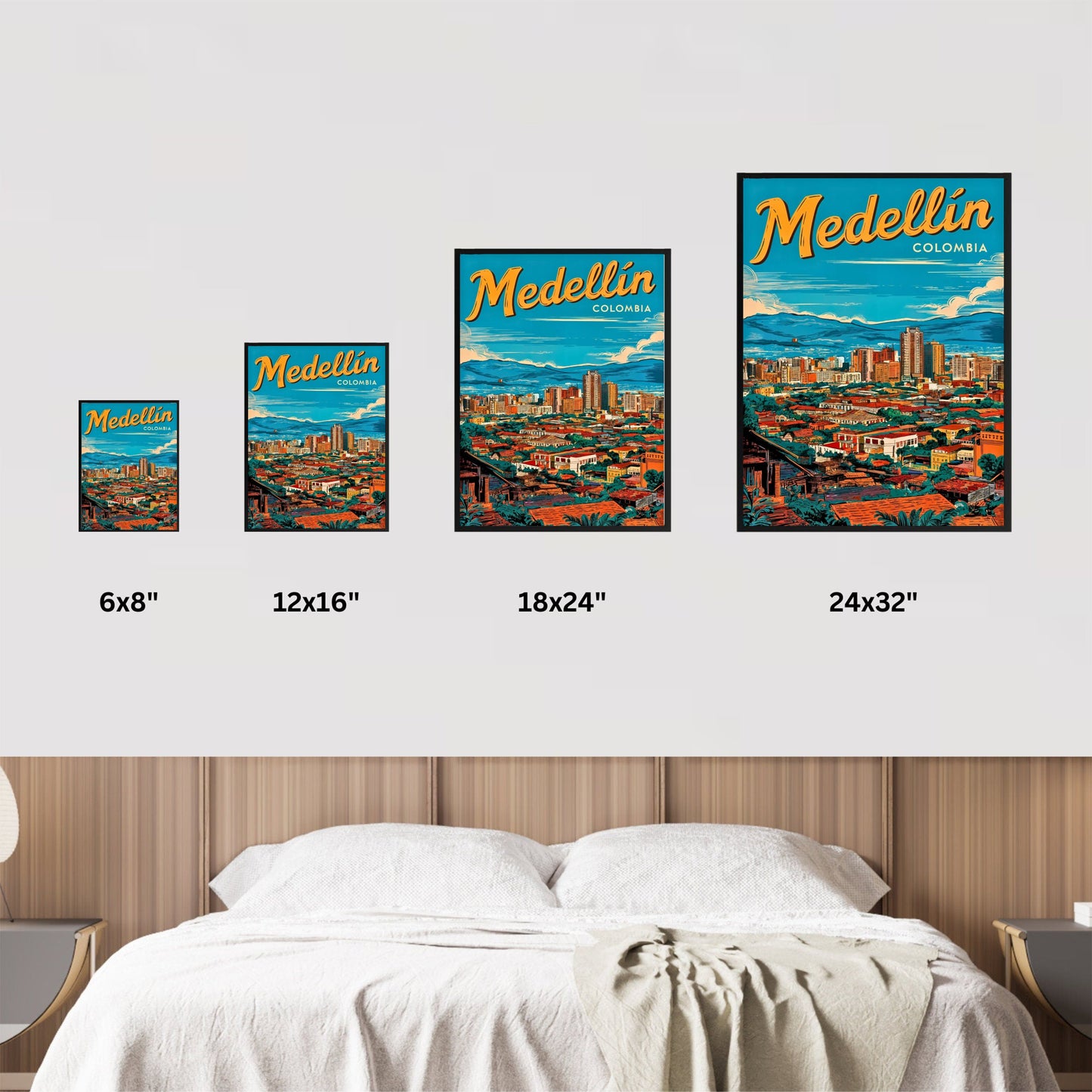 Medellín Vintage Travel Poster - The Soul of Colombia